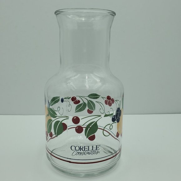 Corelle Coordinates Abundance Open Carafe Clear Glass Juice Decanter - Picture 1 of 7